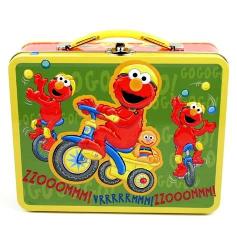 sesame workshop elmo embossed metal lunch box|Sesame Street Lunch Box – Lunchbox.com.